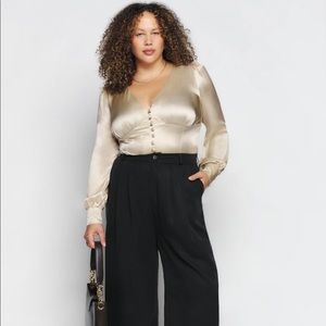 NWT Reformation Cadence Silk Top